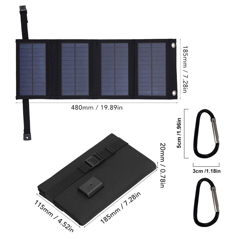 Beg pengecas solar boleh lipat (2)