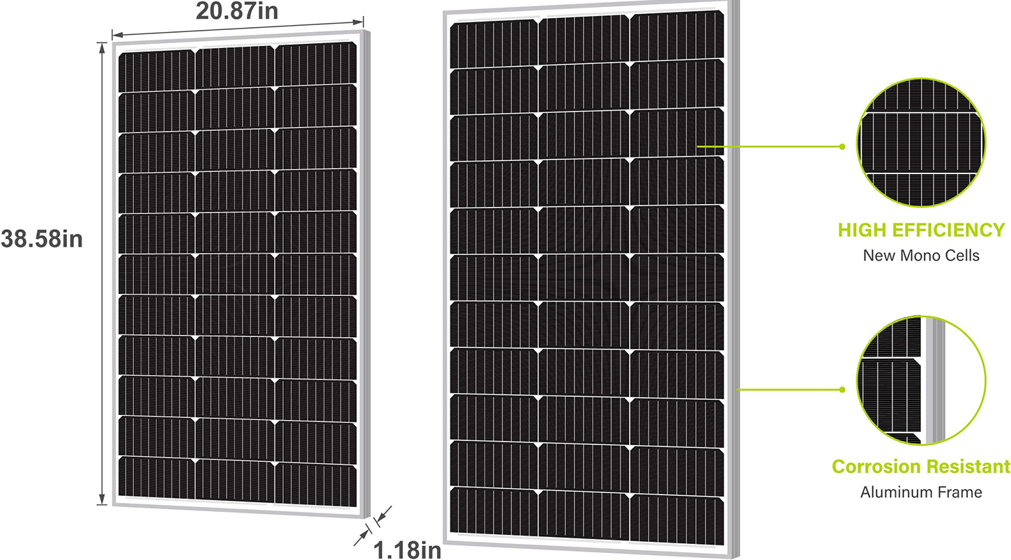 DeYangpu's 200W Monocrystalline High-efficiency Solar Panel b