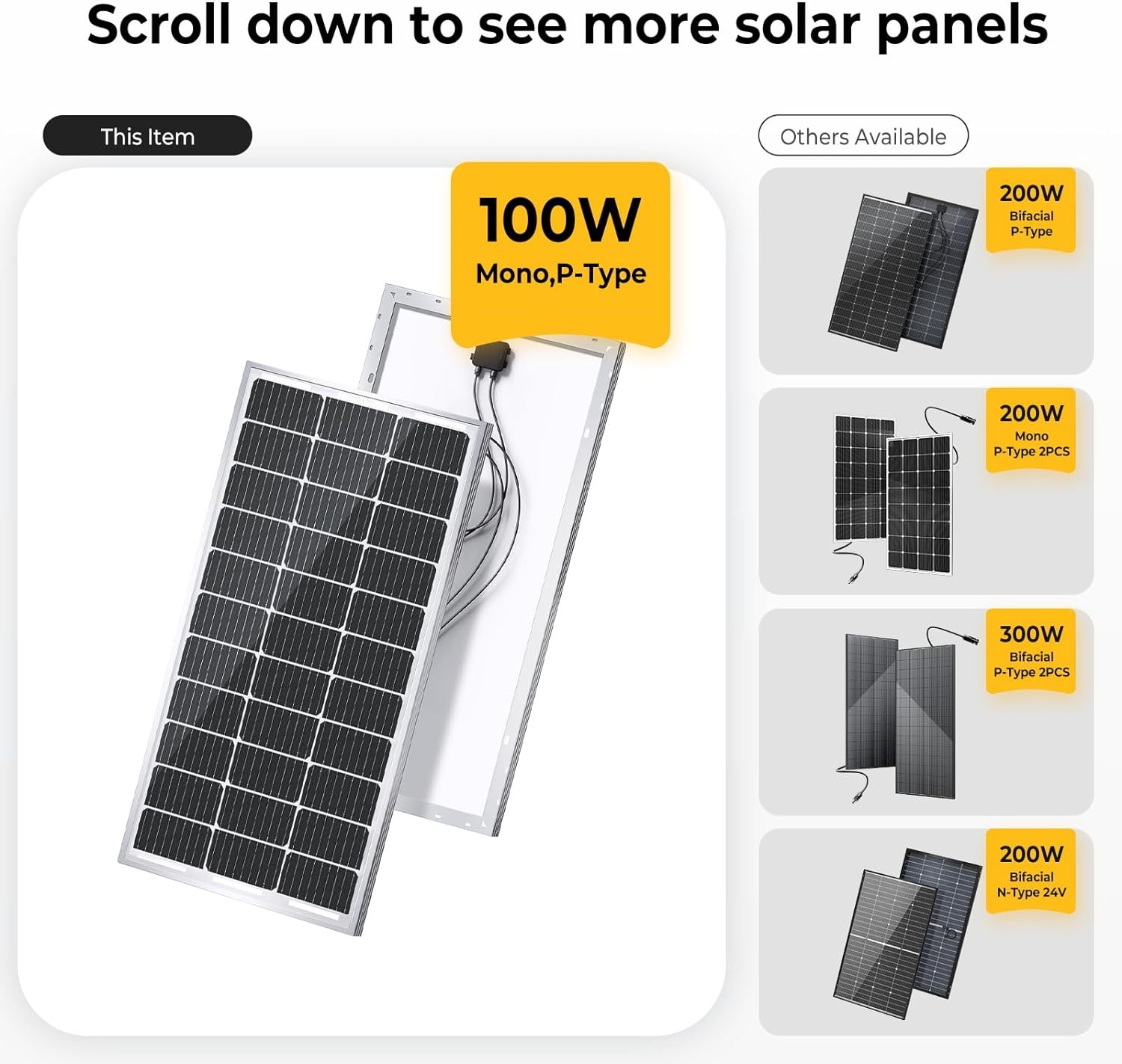 Deyanpu 100 Watts Solar Glass Panels (1)